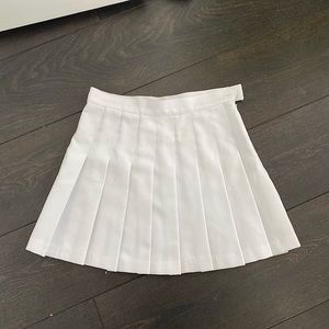White Tennis Skirt American Apparel